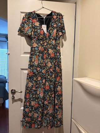 Vestido largo Springfield estampado