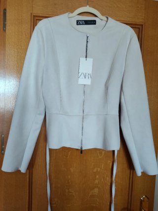 Chaqueta Zara Beige Talla M