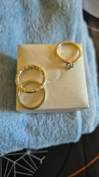Lote de tres anillos pandora