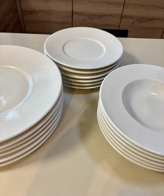 Vajilla de Porcelana Blanca