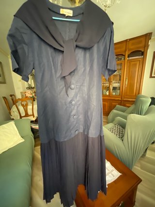Vestido Azul Marino El Corte Inglés ancho 46cm 121