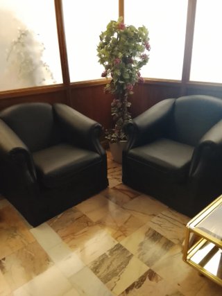 Set de 2 Sillones y sofá 2 plazas de Polipiel
