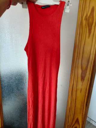 Vestido Bershka Rojo Talla S