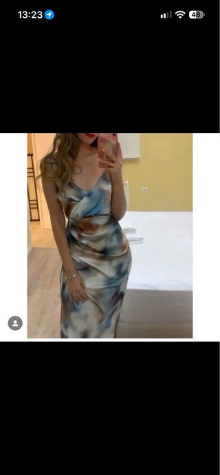 Vestido Zara estampado