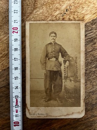 Fotografía Antigua de Militar español