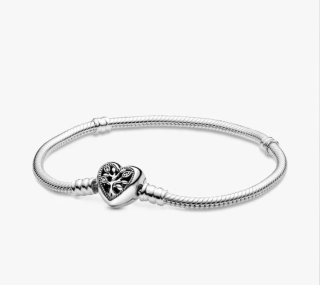 Pulsera Pandora con Cierre de Corazón