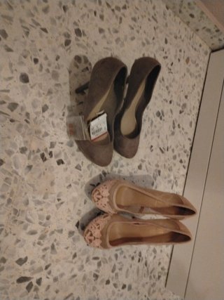 2 Pares de Zapatos con Plataforma Talla 37