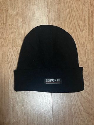 Gorro de lana negro