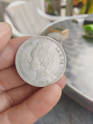 Moneda de Plata 5 Pesetas 1894
