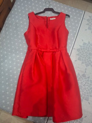 Vestido de fiesta rojo Tintoretto