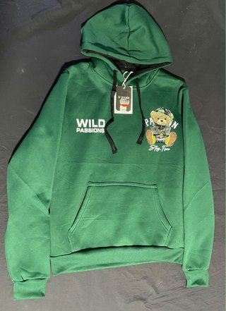 Sudadera con Capucha Verde X-NAME todas las tallas