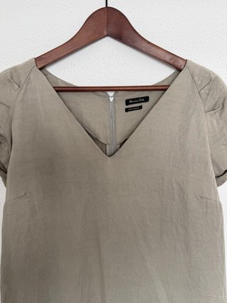 Vestido Massimo Dutti gris