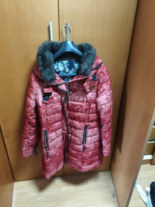 Abrigo Desigual Rojo