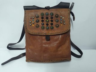 Mochila de cuero genuino Roberto Pietri