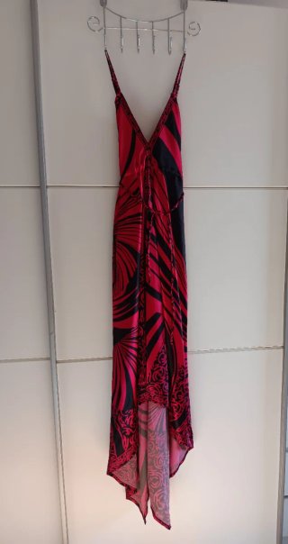 Vestido de fiesta largo estampado