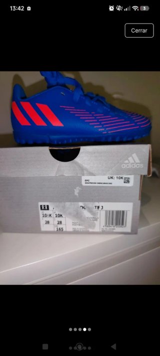 Zapatillas fútbol Adidas Predator talla 28 nuevas