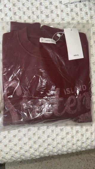 Sudadera Mango Roja Talla XS