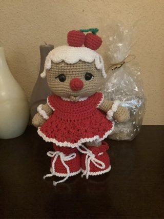 Muñeca Amigurumi Galleta de Jengibre