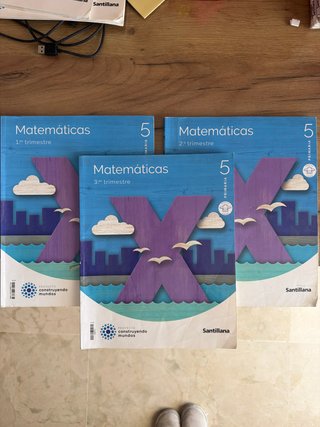 Matemáticas 5 de primaria Santillana 3 trimestres