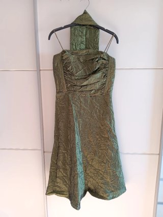 Vestido de Fiesta Verde Oliva