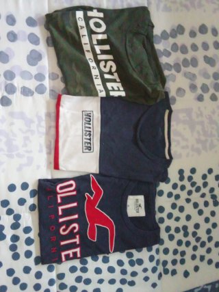 Pack 3 Camisetas Hollister XS