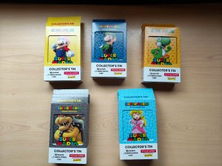 Lote 5 Latas Coleccionista Super Mario Panini