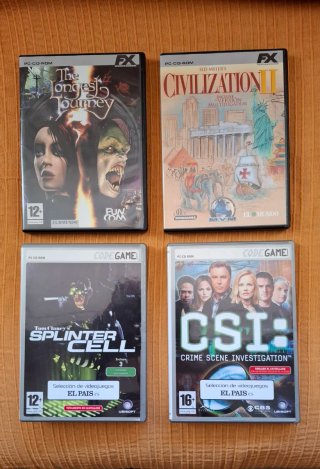 Lote 4 Videojuegos PC CD-ROM