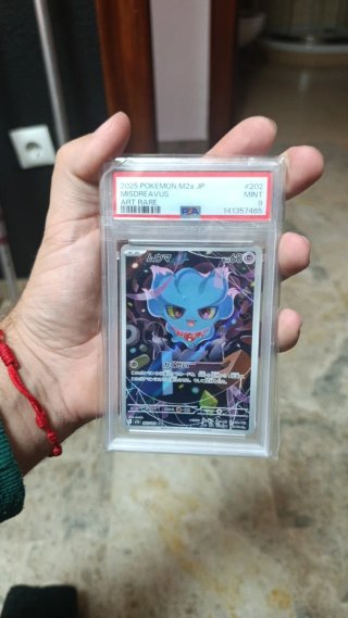 Carta Pokémon Misdreavus PSA 9 (Japonés)
