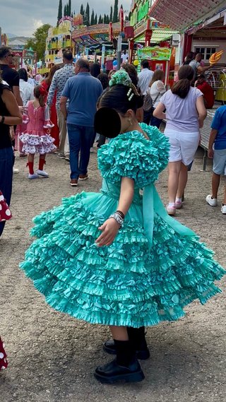Vestido de Gitana Flamenca Sevillana