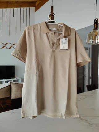 Polo Cortefiel Beige Talla XL
