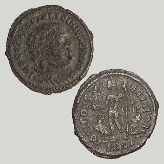 Moneda romana Licinio I follis de Heraclea