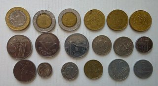 🇮🇹 Lote de 18 monedas italianas, todas diferente