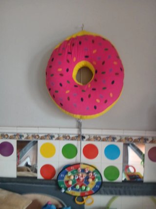 Peluche con forma de donut