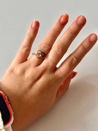Anillo Pandora Corazón Rosa Talla 52
