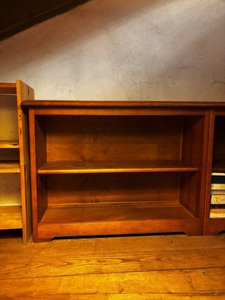 Librería Baja de Madera Maciza
