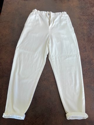 Pantalones Blancos Mango Talla 38