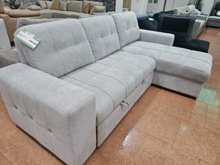 Sofá Cama con Chaiselongue Reversible y Arcón
