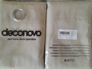 2 Cortinas Deconovo Beige 140x240cm