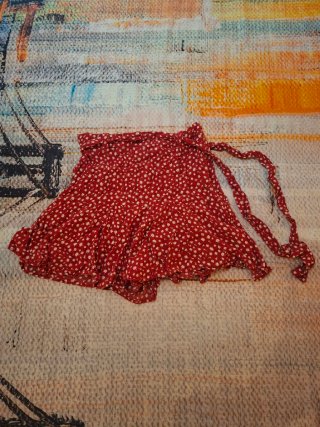 Falda pantalón roja