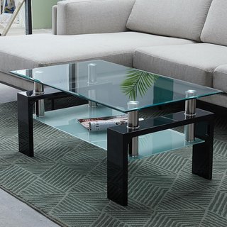 Mesa de Centro de Diseño con 2 Niveles