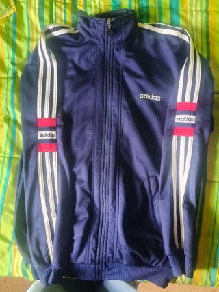 Chaqueta Chándal Vintage Adidas Azul