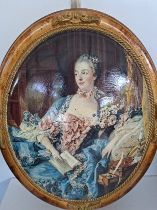 Quadro Ovale Capodimonte Madame Pompadour