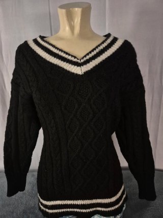 Jersey Oversize Pull&Bear Negro Talla XS