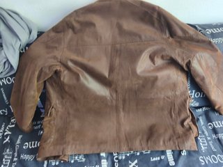 Chaqueta 3/4 de Piel Auténtica 100x100 porcino