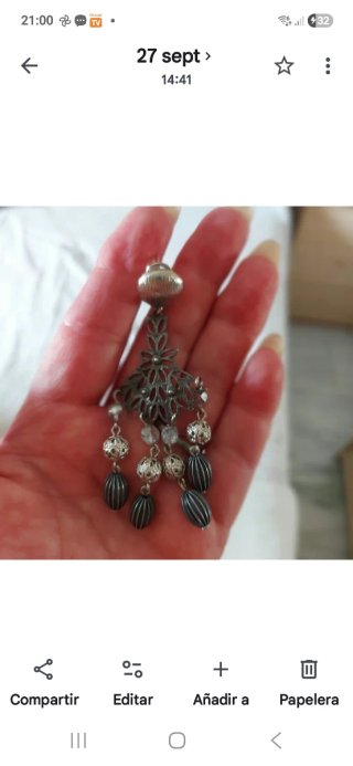 Pendientes Vintage Plateados