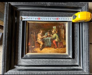 Pintura Antigua al Óleo con Marco