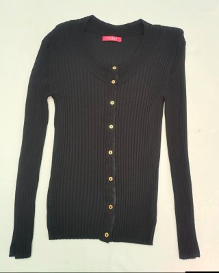 Cárdigan Negro Guess Talla L