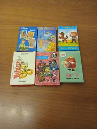 Lote de 6 barajas de cartas variadas