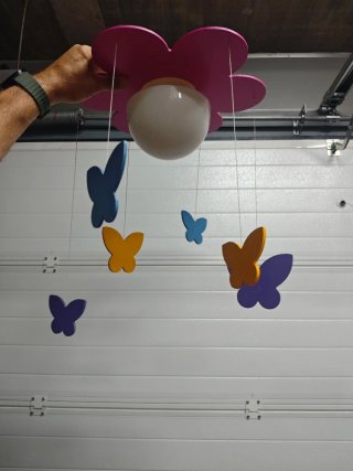 Lámpara de Techo Infantil con Mariposas