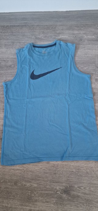 Camiseta sin mangas Nike azul
